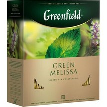 Greenfield Green Melissa Green Tea 100 Tea Bags Sealed - $19.79