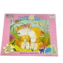 Vintage Milton Bradley Puzzle Pastel Pets 25 Pieces Ages 3+ Orange Tabby... - £19.24 GBP