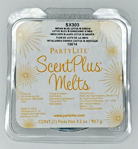 PartyLite Scent Plus Melts 9 pc Retired Scent Lotus &amp; Ginger P7C/SX303  ... - $6.99