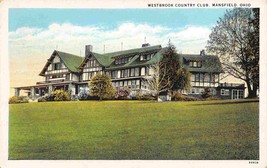Westbrook Country Club Mansfield Ohio 1930s postcard - £5.45 GBP
