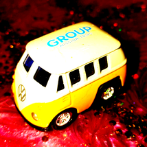 1963 yellow and white Welly Volkswagen diecast mid century van~collector's item - $37.62