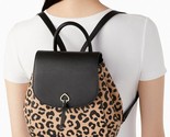NWB Kate Spade Adel Leopard Leather Flap Backpack K8464 Cheetah $359 Gif... - $161.36