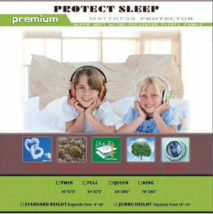 Protect Sleep Premium Mattress Protector Cover Twin - £14.71 GBP