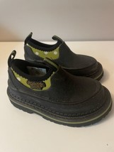 Georgia Giant Waterproof Boots Shoes SZ8 Black Green Accents Kids Unisex  D - £15.97 GBP