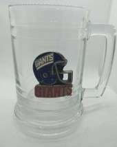New York Giants Football Beer Glass Mug w/handle NFL Pewter logo Rare Stein - £6.16 GBP
