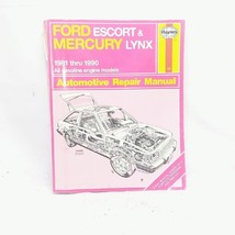 Haynes Manual 789 1981-1990 Ford Escort Mercury Lynx All Gasoline Engine Models - £7.17 GBP