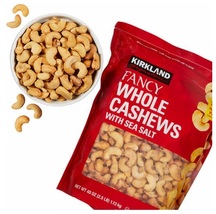 Kirkland Signature Whole Fancy Cashew Nuts With Sea Salt 2.5 lb-40 Oz - £20.00 GBP