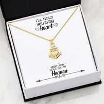 Express Your Love Gifts I&#39;ll Hold You in My Heart Anchor Necklace Stainless Stee - £35.57 GBP