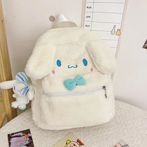Sanrio Plush School Bag   Multicolor Cinnamoroll Plushie Toys Simple and... - $146.77