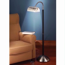 Daylight24 Eyestrain Reducing Floor Lamp Black &amp; Chrome Finish 56&quot; Tall 250 Watt - £64.85 GBP