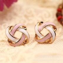 3Colors New Fashion Novel Jewelry Color Stripe Earrings For Women Trendy Brincos - £6.49 GBP