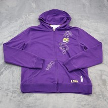 LSU Tigers Emerson Street Jacket Womens M Purple Collegiate Active Hoodie - £20.55 GBP