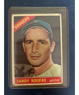 1966 Topps #100 Sandy Koufax Los Angeles Dodgers HOF Baseball Card MLB T... - $764.58 MXN