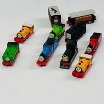 VTG Thomas The Tank Engines 8 Die Cast Plastic Toy Trains Engines &amp; 2 Box Cars - £32.24 GBP