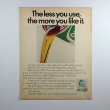 Vtg Quaker State Motor Oil Keeps Your Car Young Print Ad 1967 10.25&quot; x 13.25&quot; - £10.54 GBP