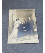 Antique Family Studio Portrait Sunday Best Photograph Photo Ephemera KG - $9.89