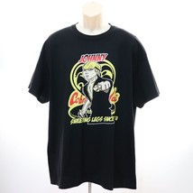 Cobra Kai Johnny T-Shirt Men&#39;s XL Black Sweeping Legs Karate Kid Graphic Tee EUC - £10.91 GBP
