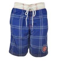 Chicago Cubs Swim Trunks Shorts Size S 30 Waist Retro Logo Embroidered G... - £27.59 GBP