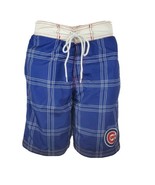 Chicago Cubs Swim Trunks Shorts Size S 30 Waist Retro Logo Embroidered G... - £27.61 GBP