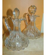 EAPG United States Glass Cruet 6&quot; Arched Ovals pattern antique hand blown - $1,002.13 MXN