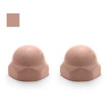 Artesian Color Replacement Ceramic Toilet Bolt Caps - Set of 2 - Cameo Rose - £35.10 GBP