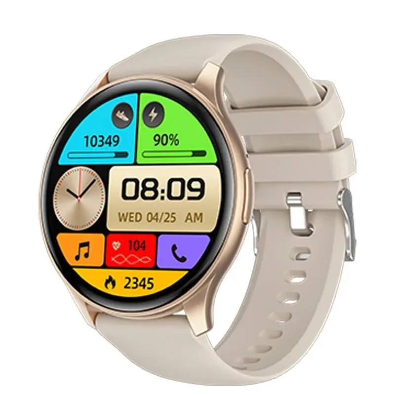 New NFC AMOLED Smartwatch Men Women Thermometer BT Wireless Call Voice A... - £63.18 GBP