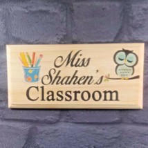 Personalised Classroom Door Sign, Teacher End Of Term Gift Class Plaque Desk - £9.71 GBP