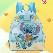 Parks Stitch Scrump Blumen Ukulele Mini Rucksack Pu Leather Student Back... - $66.32