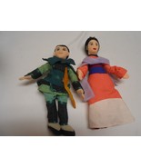 Lot 2 Disney Mulan Dolls Cloth Rare Mulan Warrior Doll  - £14.74 GBP