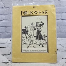 Vintage Folkwear Sewing Pattern Sporty Forties Dress And Sweater Sz 6-16 - £11.60 GBP