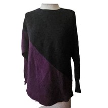 Black and Purple Color Block Sweater Size XS - $34.65