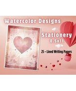 NEW - Lined Stationery Paper (25 Sheets)  8.5 x 11 Premium Paper #78 - $9.60