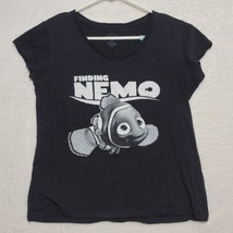 Disney Girls juniors T Shirt Size XL Finding Nemo Black Short Sleeve Casual - £12.68 GBP