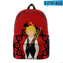 2023  The Seven Deadly Sins Teenager Boys Girls  Backpack Primary Middle School  - £109.48 GBP