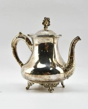 Silverplate Tea Kettle by E.G. Webster Floral Repousse E. G. Webster Vin... - $44.06