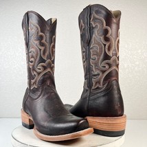 NEW Lane Capitan Mens Brown Cowboy Boots NASHVILLE 8.5 D Cutter Toe West... - $183.15