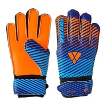 Vizari Saturn F.P. Soccer Goalkeeper Gloves with Finger Support - Blue/O... - $19.14