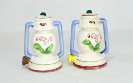 Vintage Pair Of Floral Lanterns Salt And Pepper Shakers Japan - £8.73 GBP