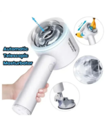 Automatic Telescopic Male Masturbator Cup Real Vaginal Vibrator - £35.12 GBP