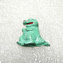 Dinosaur Mint Green Metal Lapel Pin - £4.63 GBP