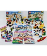 LEGO CITY People Pack Fun at the Beach + Coast Guard Starter + Olivia&#39;s ... - £47.17 GBP