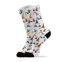 Crew Socks For Women Soft Christmas Gnomes Seamless Athletic Socks - £23.58 GBP