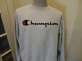 Vintage SPELLOUT Sewn Gray Champion REVERSE WEAVE 77-23 Sweatshirt Adult... - £34.10 GBP