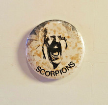 SCORPIONS Blackout Pinback Vintage Button 1982 RARE Iron Maiden Def Leppard - £14.59 GBP