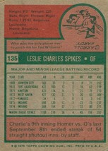 1975 Topps Mini Charlie Spikes 135 Indians VG - £0.79 GBP
