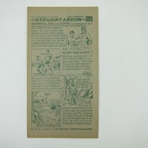 Nabisco Shredded Wheat Straight Arrow Indian Book 4 Card 15 Swim Vintage 1952 - £7.82 GBP