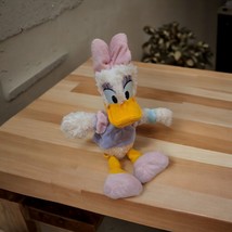 Disney Parks 11&quot; Daisy Duck Fuzzy Plush Pastel Outfit Stuffed Animal GUC - £8.98 GBP