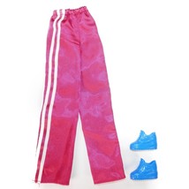 VTG 1999 Barbie Secret Message Teresa Pink Track Pants Blue Platform Sne... - $111.65 MXN