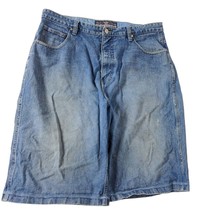 Pure Playaz Men&#39;s Denim Shorts Size 38X13 Solid Blue Medium Wash Denim P... - £33.55 GBP