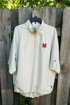 Adidas Michigan Windbreaker Golf Climashell Men&#39;s Large SS Pullover Jacket - $52.24